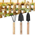 Miniatyrbilde 4 av 5: 3 stk Mini Hageverktøysett Spade Klo Rake Spade Blomster Planting Verktøy