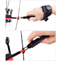 Miniatyrbild 2 av 6: Precisionsbåge Release, Smidig Release Full Wrap Design, Bekväm handledsrem för Compound Bow Trigger Caliper Skytte, 360 Grader