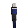 Miniatyrbilde 5 av 8: Micro USB-laderkabel forlengelse nylonflettet hurtigladingssnor for Android-mobiltelefoner blå