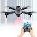 Pikkukuva 1 / 8: Nelisuuntainen esteen välttävä drone 4K HD 50x zoom taitettava kaksoiskamera quadcopter yli 14-vuotiaille