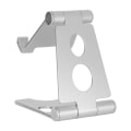 Miniatyrbilde 5 av 5: Aluminiumlegering skrivebords mobiltelefon og nettbrett holder multivinkel justering mobiltelefon stativ for direktestrømming