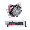 Miniatyrbillede 4 af 5: 30/24 Kassette Knap   5P Rocker Enkelt Kit Sort USB Core Board Arcade Kit Pink