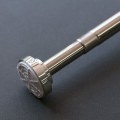 Miniatyrbillede 2 af 5: Teleskopstang i rustfrit stål, bruseforhængsstang uden boring
