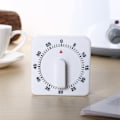 Miniatyrbild 7 av 8: Visuell Matlagnings Timer, Högljudd Mekanisk Kökstimer Utan Batterier, Enkel Enfärgad Design För Matlagning, Bakning, Tidshantering