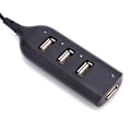 Miniatyrbilde 4 av 5: Kablet mikro-USB 2.0 4-porters fordeler multihub splitter strøm for PC-datamaskin