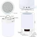 Miniatyrbild 4 av 5: Multifunktionell Trådlös Bluetooth-Högtalare, Touch-Kontrollerad Portabel Bordslampa med Färgglada LED-Ljus, Perfekt för Tonåringar och Vuxna, Hög