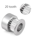 Miniatyrbilde 4 av 5: 5 stk 2GT 20T aluminiumslegering gir synkron tannhjul reimskive for 3D-skriver 8mm