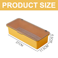 Miniatyrbillede 2 af 5: Make Up Organizer Box Dresser Container Case med låg til kosmetisk opbevaringsholder, 27*11.5*6.5cm