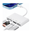 Miniatyrbild 2 av 6: HDMI-adapter för iPhone, Lightning till HDMI för 1080P-skärm, Plug and Play, ingen ström behövs, portabel och användarvänlig design för presentationer