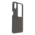 Miniatyrbillede 8 af 8: Kulfiber tekstur foldbar telefonbeskyttelse etui mobiltelefon beskyttelsesdæksel til Oppo Find N2 Flip sort