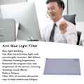 Miniatyrbillede 3 af 5: Bærbar skærmbeskytter 24 tommer Anti Blue Light Anti Scratch Monitor skærmbeskytter panel til computer