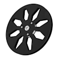 Miniatyrbilde 3 av 8: 1/4 7 Tom Tom Spole Tomt Aluminium Legering 8 Hull Universal Åpning Maskin Del Lyd Tape Tom Spole Svart