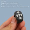 Miniatyrbilde 5 av 8: Smart Ring Controller Bluetooth 5.3 Trådløs Fjernkontroll Sidevender for Tik Tok Elektronisk Bok Svart