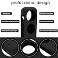 Pikkukuva 7 / 8: Insta360 One X2 -urheilukameran suojakotelo, pölytiivis silikoninen ammattimainen toimintakameran runko, jossa kaksoisvakuutusMusta