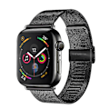 Miniatyrbild 1 av 5: Kompatibel för Apple Watch Band 38-40mm /42-44mm, Rostfritt stål Loop Spänne Metallrem Armband Loop Replacement Band för Iwatch Series 4, Series