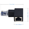 Miniatyrbillede 3 af 5: Lige Ethernet-adapter, RJ45 han til hun