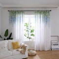 Miniatyrbild 2 av 5: Polyester fönstergardin Valances Voile sovrum vardagsrum inredning (blå)
