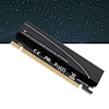 Pikkukuva 5 / 5: NVME M.2 - PCIE3.0 -laajennussovitinkortti, jossa piidioksidigeelijäähdytyslaatat (musta)