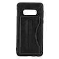 Miniatyrbillede 2 af 3: Enkel stil PU læder kortholder telefon etui til Samsung S10 Lite bagside telefoncover (sort)