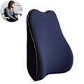 Miniatyrbild 2 av 5: Ländryggskudde för hållningsstöd och bekvämt memory foam, ergonomiskt utformad för lindring av smärta i nedre ryggen, andningsbar och