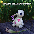 Miniatyrbillede 3 af 5: Voodoo-dukke keglebrænder, røg kommer ud af øjnene og
