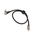 Miniatyrbillede 5 af 5: 90 graders USB C-kabel 4K 60Hz understøtter PD100W Type C 3.1 Gen2 fuld funktion USB C hurtigopladningskabel til Steam Deck