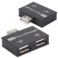 Miniatyrbilde 4 av 5: Mini høykvalitets laderforlenger USB-hubforlenger for bærbar PC/stasjonær svart