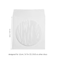 Miniatyrbillede 4 af 5: 100 stk. CD-lommer 4,9 tommer brede klare vinduer Støvsikre tykke genanvendelige CD-konvolutter til 12 cm 4,7 tommer DVD-diske