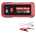 Miniatyrbild 2 av 8: Bilbatteri Starthjälp 2500A 25800mAh USB Snabbladdning LCD-display Bärbar Starthjälp för 12V Fordon Camping