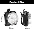 Miniatyrbild 5 av 5: Avancerad Design USB Uppladdningsbart Cykelljusset, Superstarka LED Multisportljus för Utomhusaktiviteter