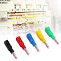 Miniatyrbilde 1 av 8: 10 stk 4mm tilbaketrekbare bananplugg sveisebare testledninger ender CAT II 600V 32A 5 farger for 3C digitalt utstyr