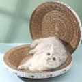 Miniatyrbild 1 av 8: Kattklösare säng reptålig rund korrugerad kattklösbräda bo för möbelskydd