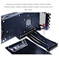 Pikkukuva 4 / 5: PCIE 4.0 X16 -jatke 180 astetta 26 Gt/s 7,9 tuuman pituinen kullattu GPU-jatkokaapeli RTX3090 RTX3080ti RTX3070 -malleille