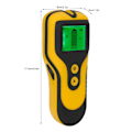 Miniatyrbillede 3 af 8: 3 i 1 Vægscanner Finder Multifunktionel Bærbar LCD Digital Vægstift Metal Træ Stud Detektor Gul
