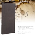 Pikkukuva 6 / 8: Musta eebenpuu puutavara tyhjä DIY käsityö puukahva soittimet tarvikkeet 120x60x10mm