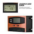 Miniatyrbillede 5 af 5: 30A 50V Dobbelt USB LCD-skærm Smart PWM Solpanel Ladningsregulator IP32 Vandtæt