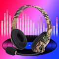 Miniatyrbild 5 av 5: Bärbar huvudmonterad datorspelhörlurar headset för XBOX ONE Grön kamouflage