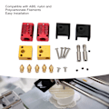 Miniatyrbild 5 av 5: 2 Set Hot End Extruder Munstycke Kit Hög Noggrannhet Anodiserad Frostad 3D-skrivare Extruder Hotend Kit för Ender 3 Ersättning
