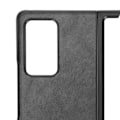 Miniatyrbild 3 av 8: Mobilt telefonfodral i läder för Samsung Galaxy Z Fold 2 skyddande fodral AntiFall-fodral (svart)