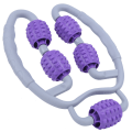 Miniatyrbillede 5 af 5: Ben Massager Ring Fitness Roller Massage Udstyr Yoga Skumrulle Aksel Mørk Lilla