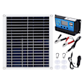 Miniatyrbillede 1 af 5: Solcellepanel Kit 100W Fotovoltaisk 20W Bærbar Foldbar Sol Ch