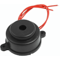 Miniatyrbillede 1 af 2: Sort krop, industriel elektronisk alarmserie/summer 220VAC 2 ledninger 80dB