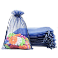Miniatyrbilde 1 av 5: 100 stk 2,8\"x3,6\"(7x9cm) Gaveposer Snøring Organza Smykkeposer, Oppbevaringspose