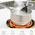 Miniatyrbild 4 av 6: Mångsidiga silikonskedar för matlagning, värmebeständiga verktyg för non-stick kokkärl (2-pack, svart)