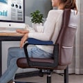 Miniatyrbillede 3 af 5: 1 par Memory Foam Arm Rest Kontorstol Armlæns Puder og Forhøjet Skrå Armlæn - Universal Pudebetræk til Armlæn og Albuelindring