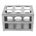 Miniatyrbillede 1 af 5: Reagensglasstativ i rustfrit stål 304, 6 huller, 3 lag, laboratoriestativ til 32 mm rør