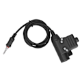 Miniatyrbillede 2 af 5: U94 PTT-kabel stikadapter passer til YAESU Vertex VX‑6R/VX‑7R Walkie Talkie