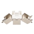 Miniatyrbillede 4 af 5: 2 stk. Samlet crimpfri RJ45 netværksmoduladapter med CAT7 10G hun-interface