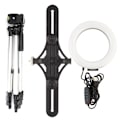 Miniatyrbillede 2 af 8: PULUZ KT3034 72 LED 24-26lm 7-14W USB Port Ring Fill Light med stativ og dobbelt telefonholder
