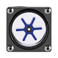 Miniatyrbillede 1 af 5: 6 Impeller 3-vejs Flow Meter Indikator til PC Vandkølingssystem G1/4 Gevind